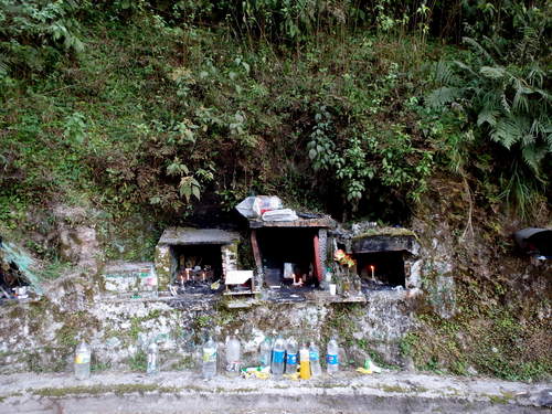 Roadside shrines.